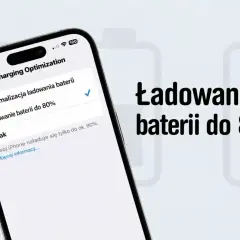 Optymalizacja ładowania baterii w telefonie: ustawienie "Ładowanie baterii do 80%" wydłuża jej żywotność.